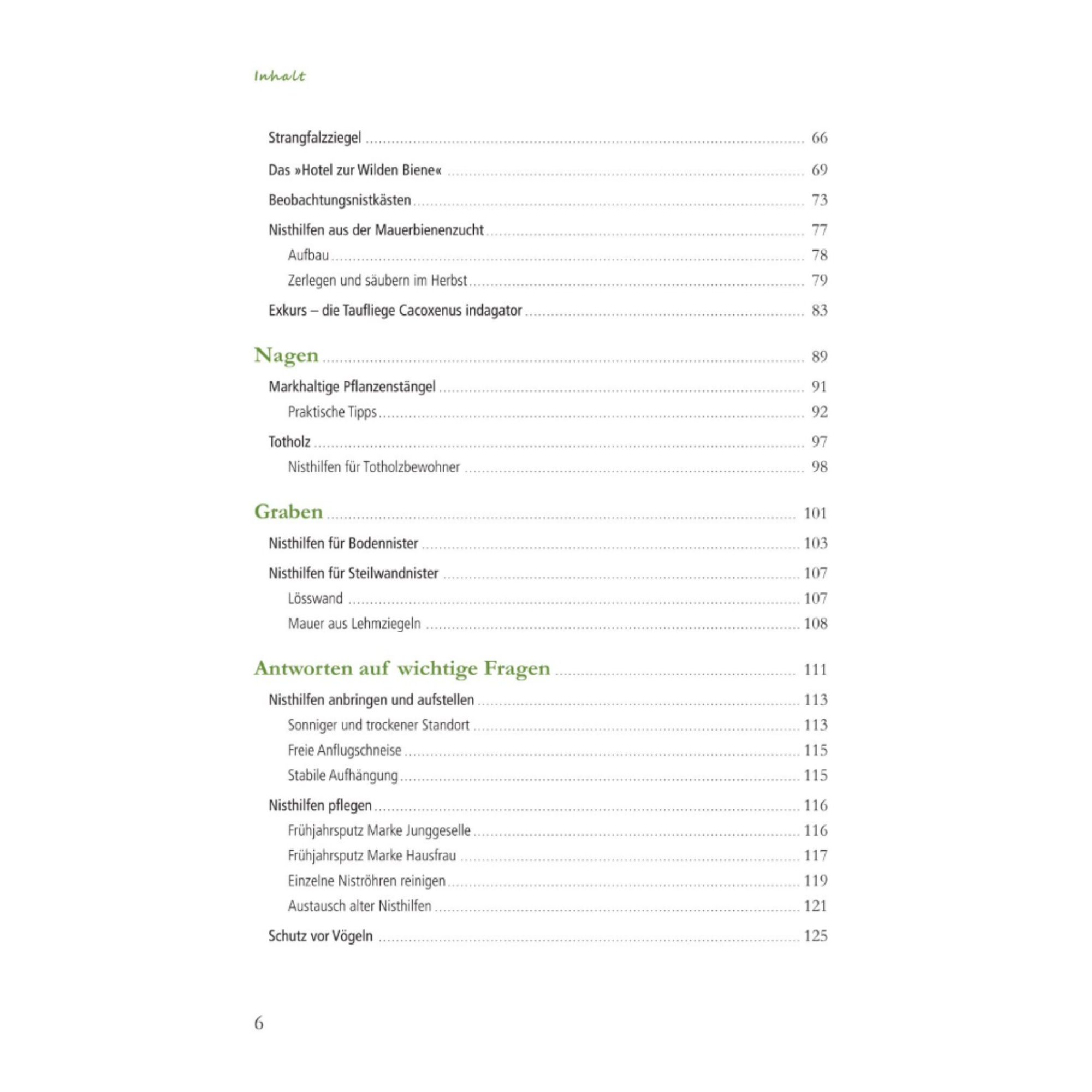 Fertig zum Einzug: Nisthilfen für Wildbienen