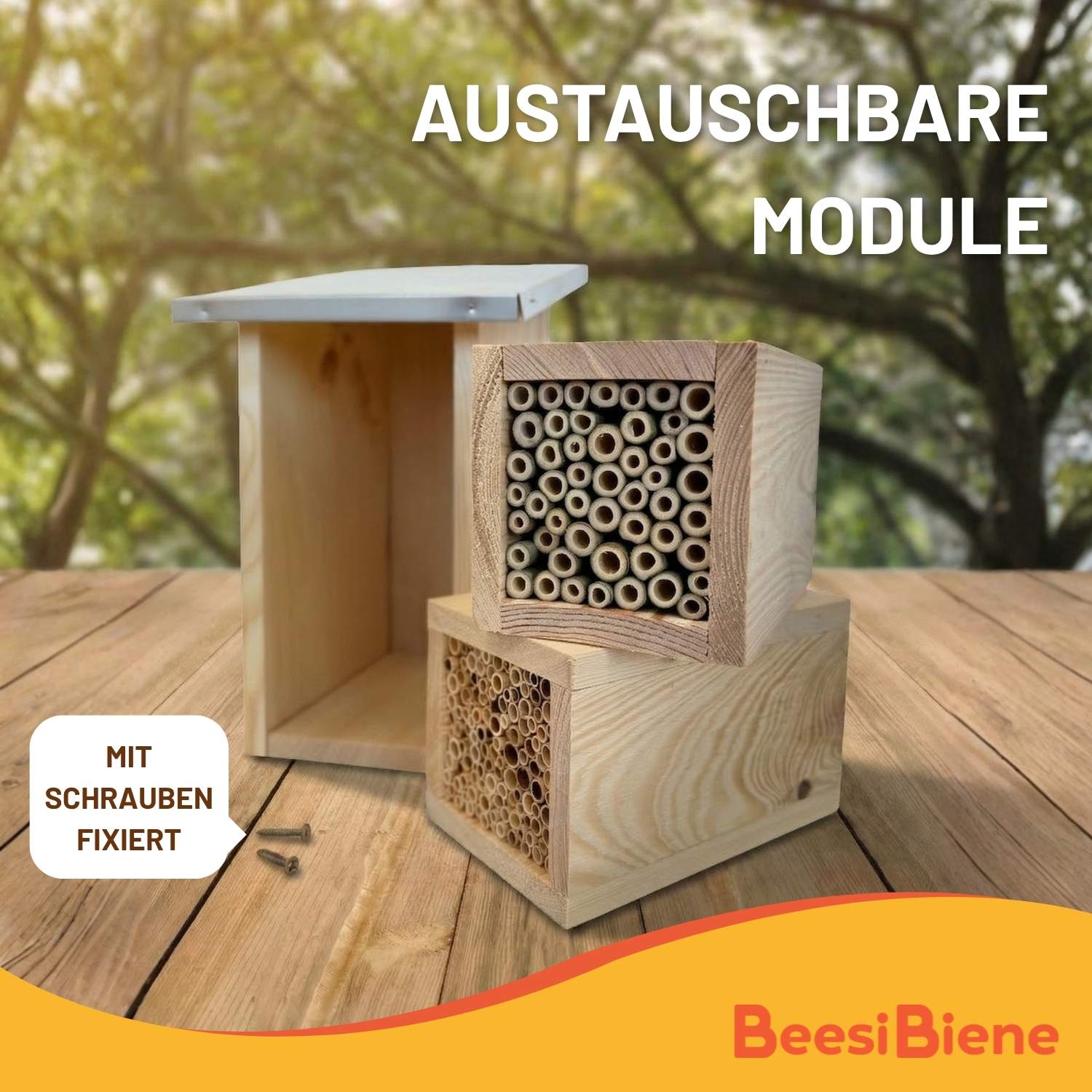 Wildbienenhotel Bambus & Schilf (modular)