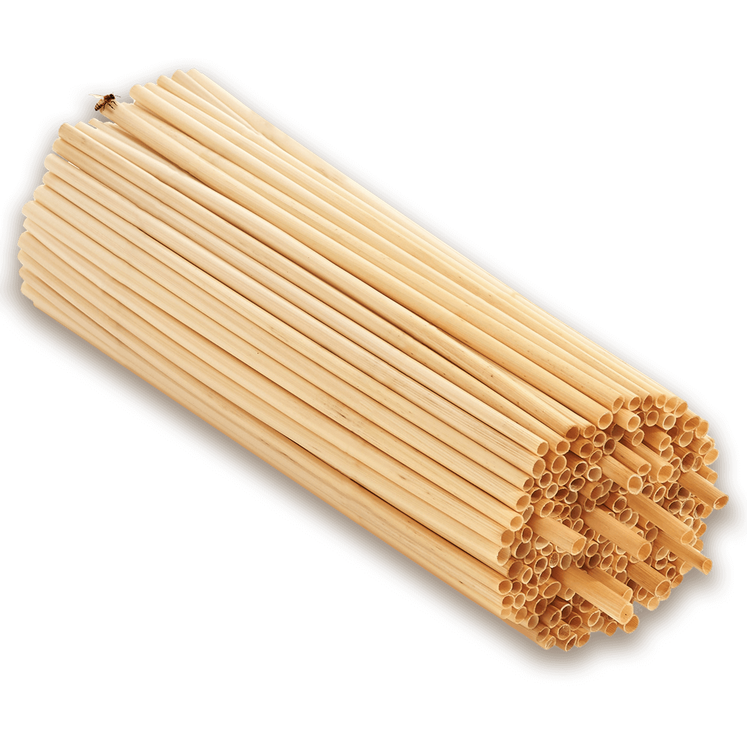 Nisthülsen aus Stroh