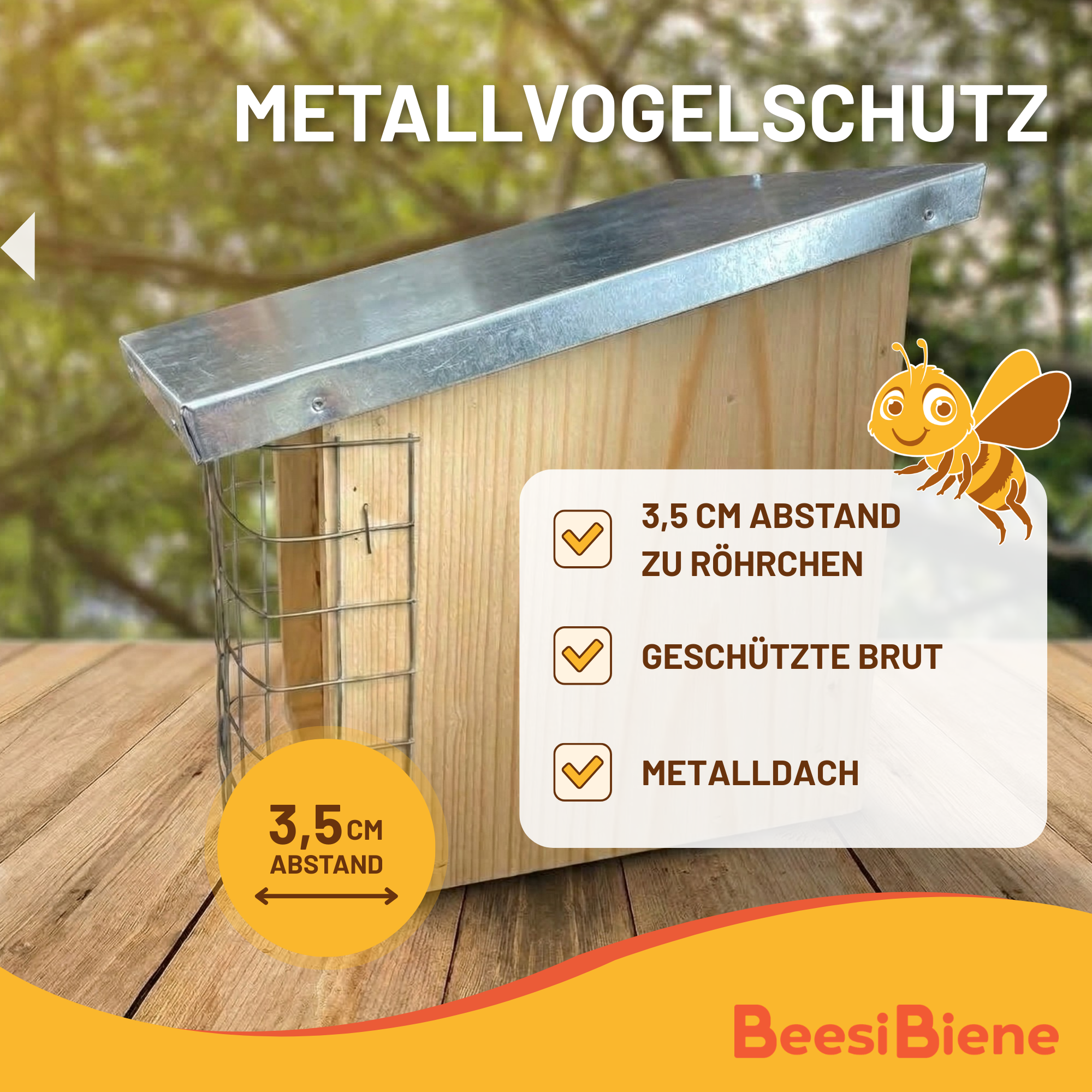 Bienenhotel Bambus und Schilf gemischt