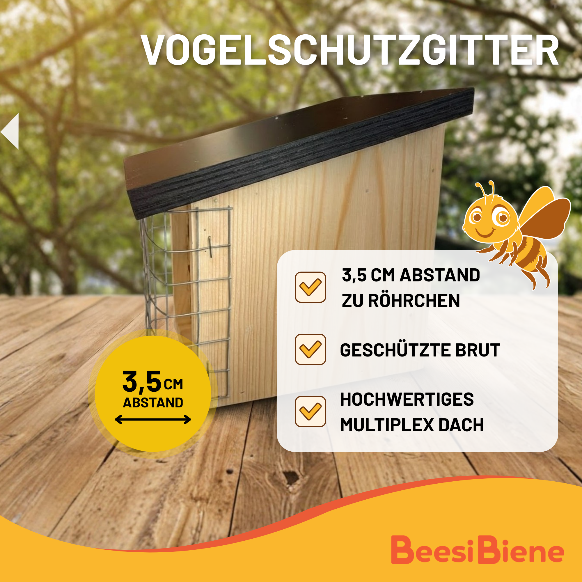 Bienenhotel Bambus und Schilf gemischt